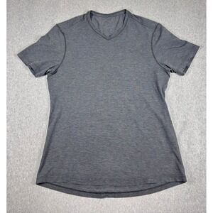 Lululemon Fundamental V-Neck Short Sleeve T-shirt Gray Womens L